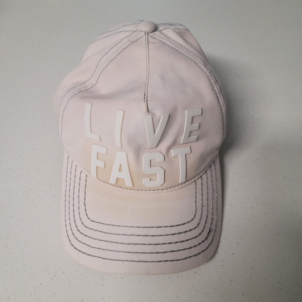 True Religion Live Fast Adjustable Hat Cap OSFA Pre-Owned